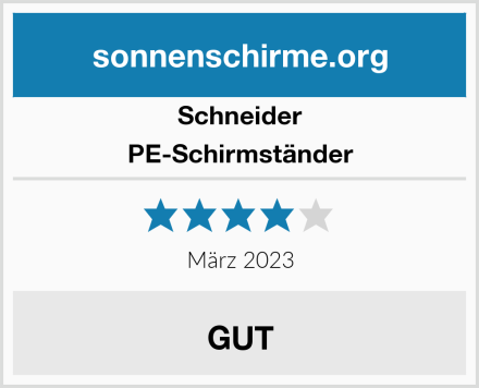 Schneider PE-Schirmständer Test