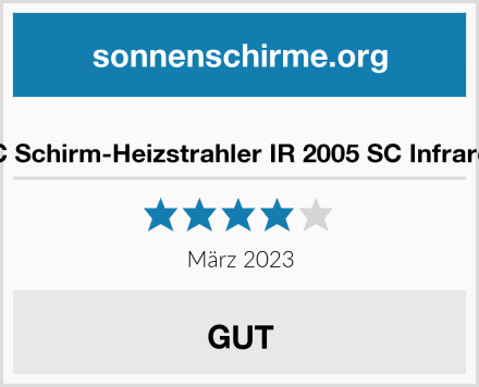  TROTEC Schirm-Heizstrahler IR 2005 SC Infrarotheizer Test