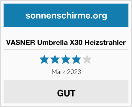  VASNER Umbrella X30 Heizstrahler Test