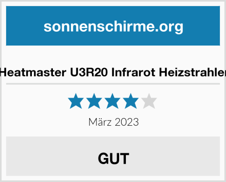  Heatmaster U3R20 Infrarot Heizstrahler Test
