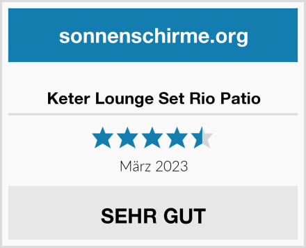  Keter Lounge Set Rio Patio Test