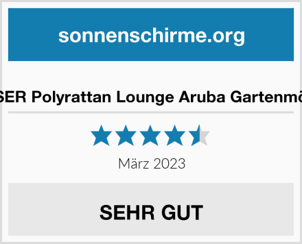  ESSER Polyrattan Lounge Aruba Gartenmöbel Test