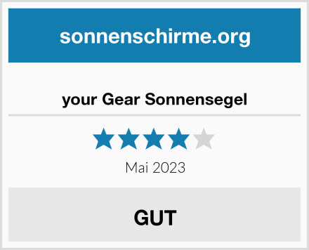  your Gear Sonnensegel Test