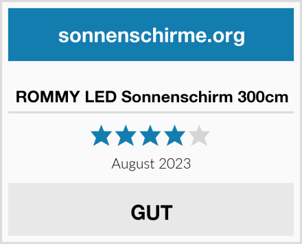  ROMMY LED Sonnenschirm 300cm Test
