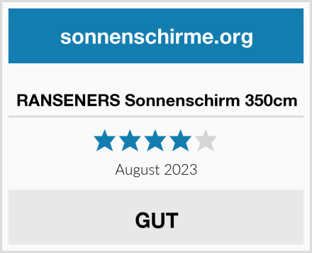 RANSENERS Sonnenschirm 350cm Test