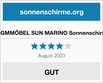  GGMMÖBEL SUN MARINO Sonnenschirm Test