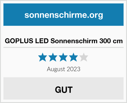  GOPLUS LED Sonnenschirm 300 cm Test