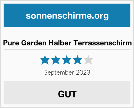  Pure Garden Halber Terrassenschirm Test