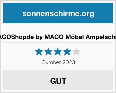  MACOShopde by MACO Möbel Ampelschirm Test
