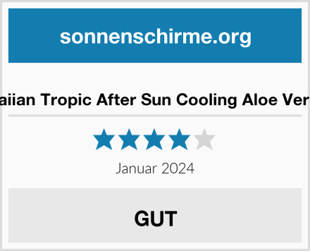  Hawaiian Tropic After Sun Cooling Aloe Vera Gel Test