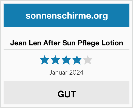  Jean Len After Sun Pflege Lotion Test