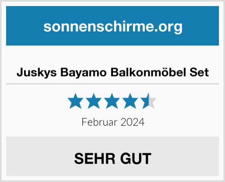  Juskys Bayamo Balkonmöbel Set Test