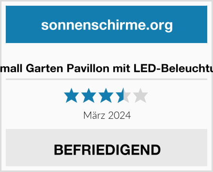  Homall Garten Pavillon mit LED-Beleuchtung Test