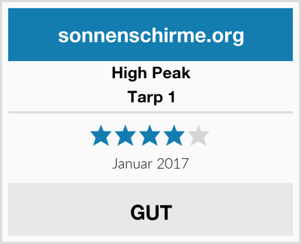 High Peak Tarp 1 Test