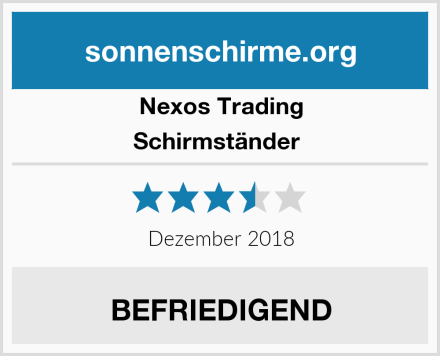 Nexos Trading Schirmständer  Test