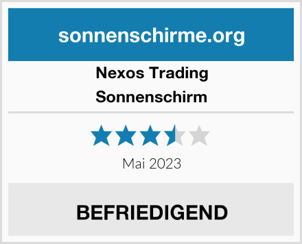 Nexos Trading Sonnenschirm Ø 3,80m Test