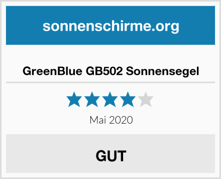  GreenBlue GB502 Sonnensegel Test