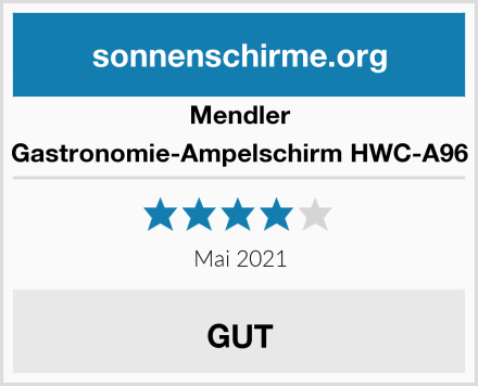 Mendler Gastronomie-Ampelschirm HWC-A96 Test
