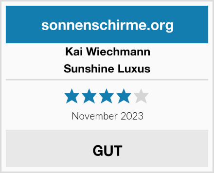 Kai Wiechmann Sunshine Luxus Test