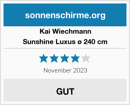 Kai Wiechmann Sunshine Luxus ø 240 cm Test