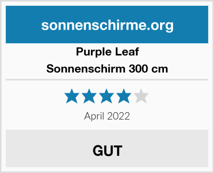 Purple Leaf Sonnenschirm 300 cm Test