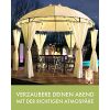  Swing & Harmonie Luxus Pavillon mit LED-Beleuchtung